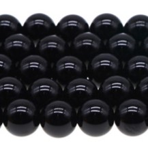 Black Onyx, Clear Quartz, Hematite, & Howlite with Silver Bead