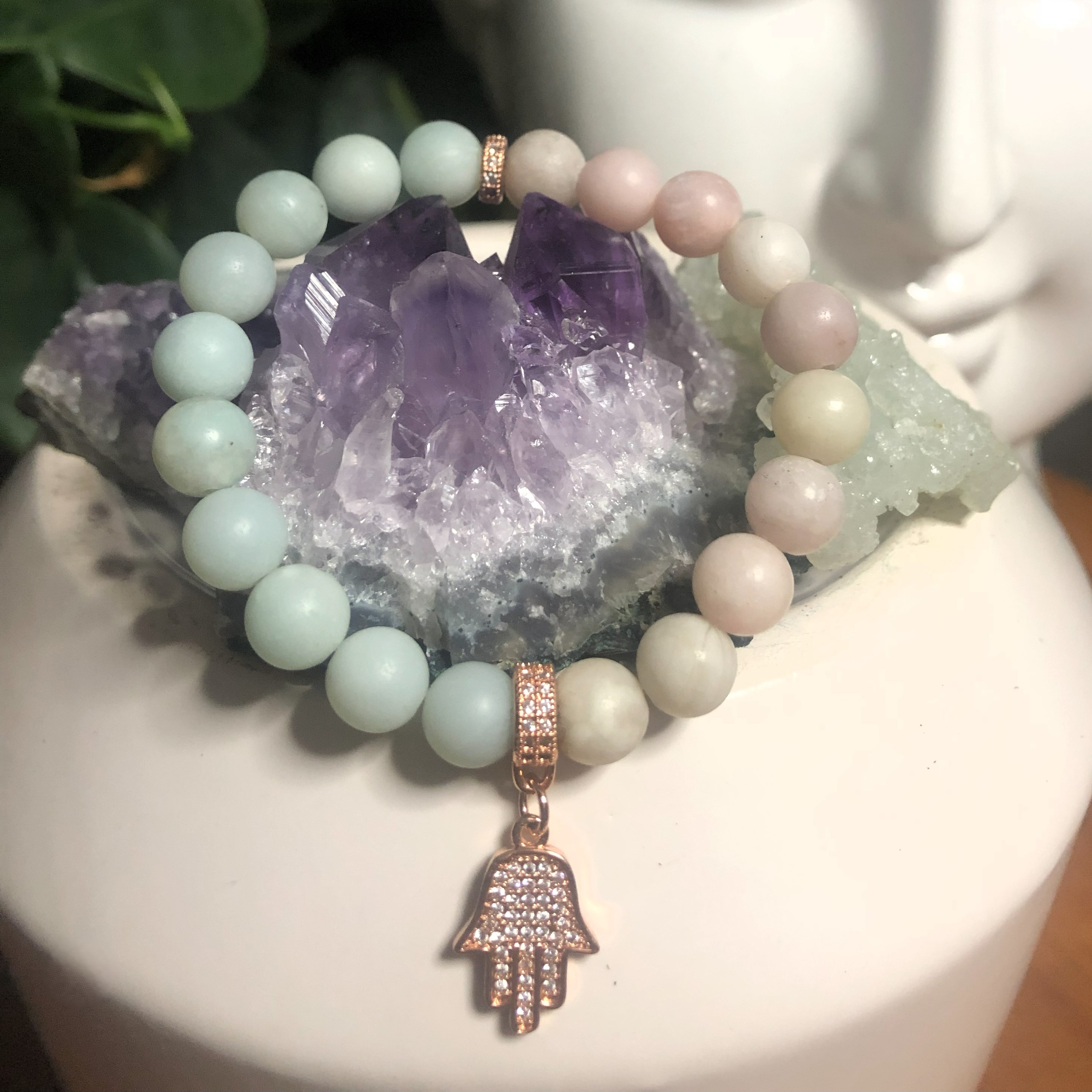 Amazonite & Pink Opal