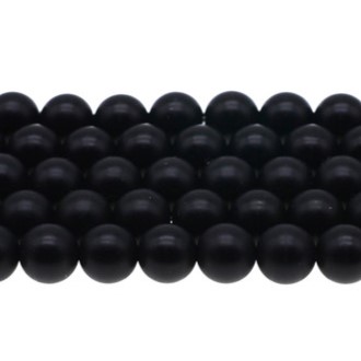 Black Onyx & Rose Quartz 4mm