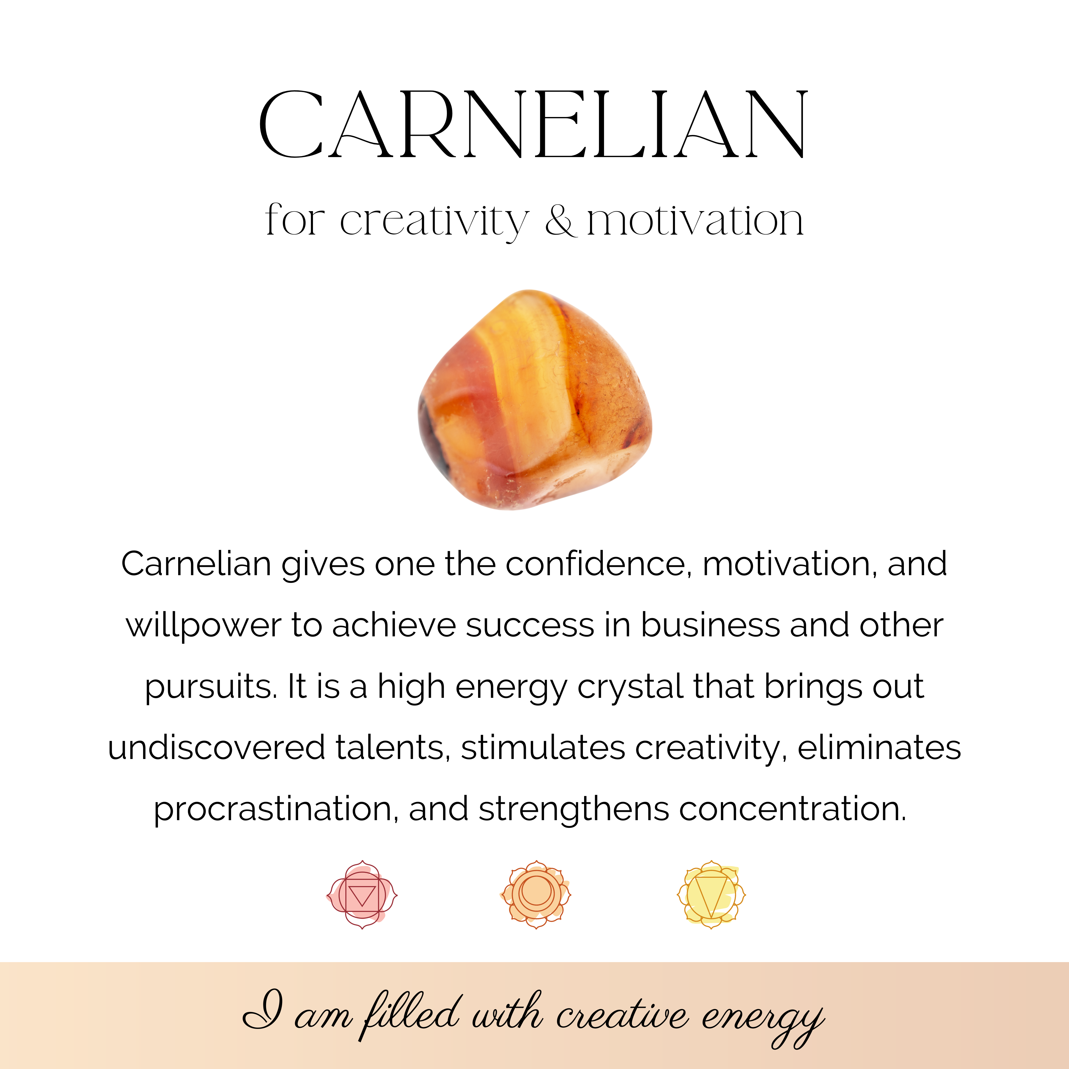 Carnelian & Antique Copper Namaste Charm