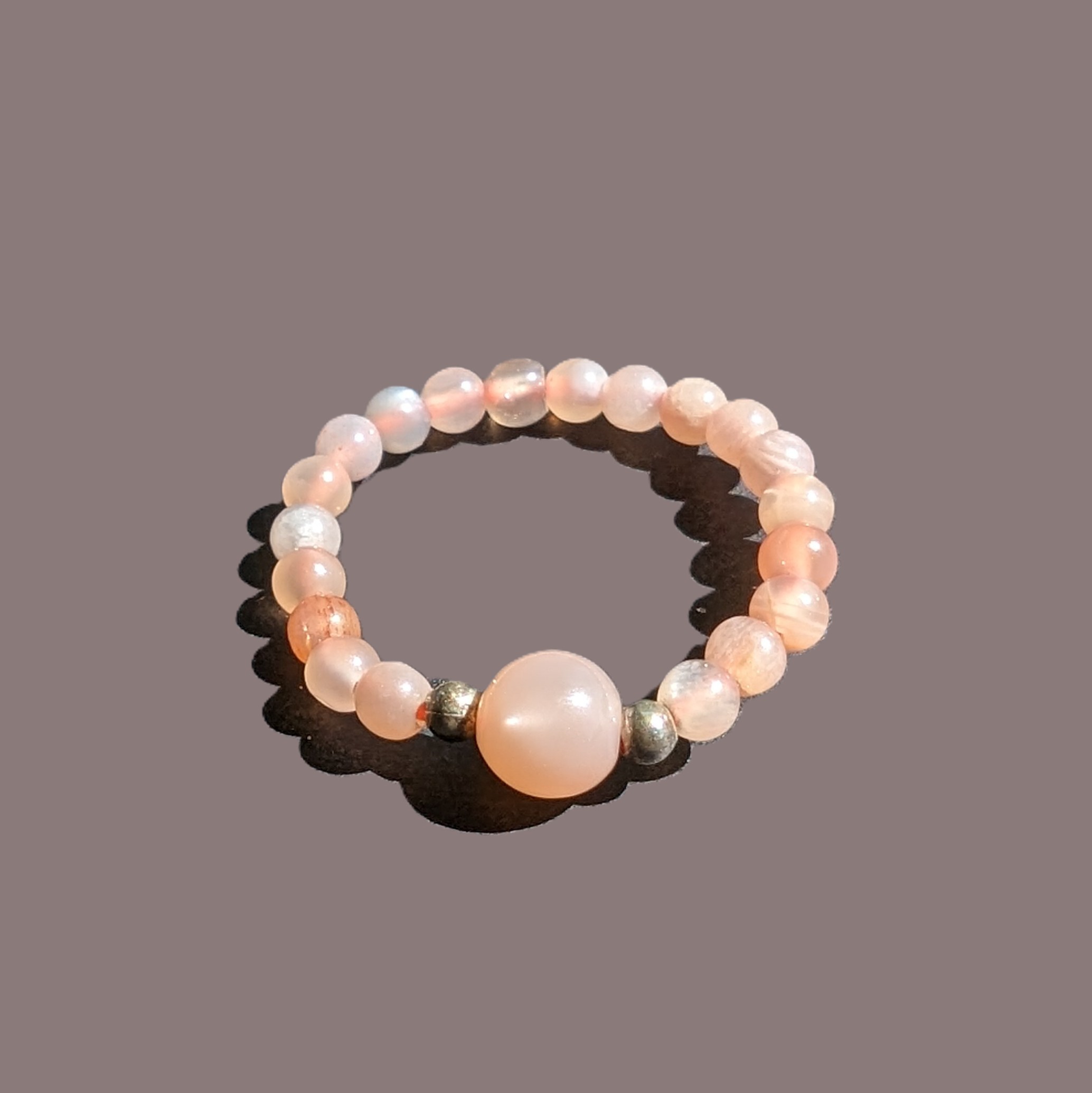 Pink Aventurine Quartz Ring