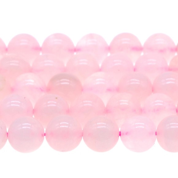 Rose Quartz, Petrified Wood Jasper with Rose Gold & Black Volcanic Lava Stone