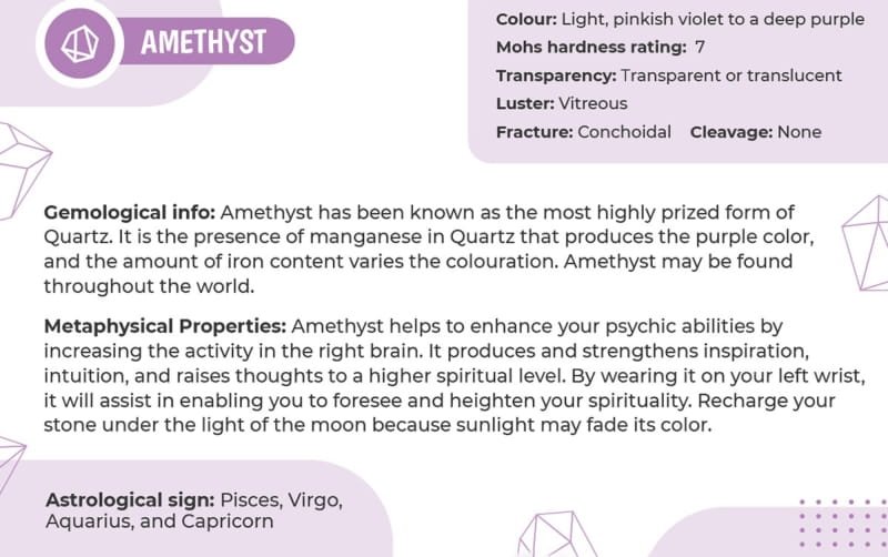 Amethyst Solid 8mm Frosted