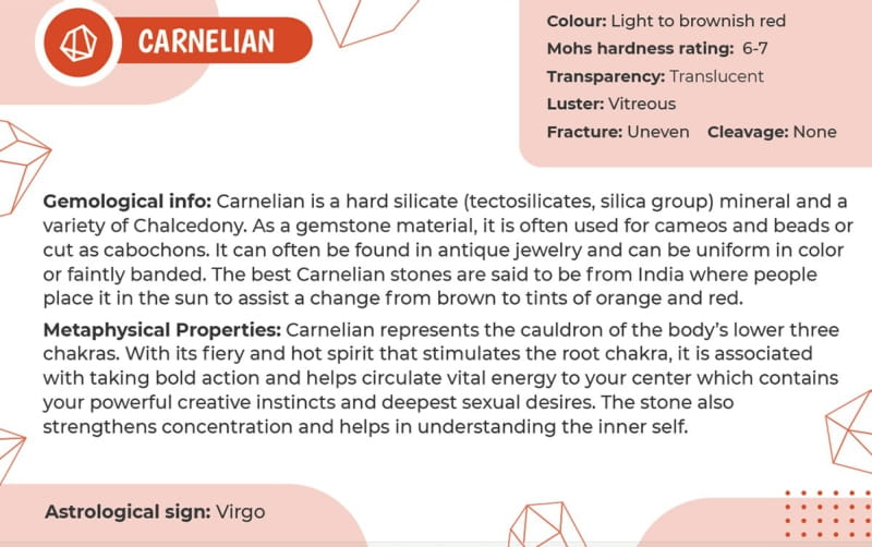 Carnelian, Red Line Jasper & Citrine