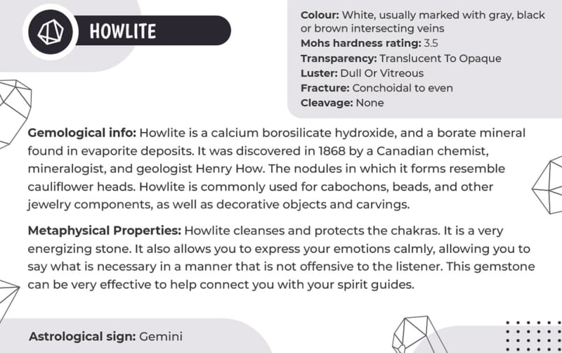 Howlite Solid 8mm Frosted