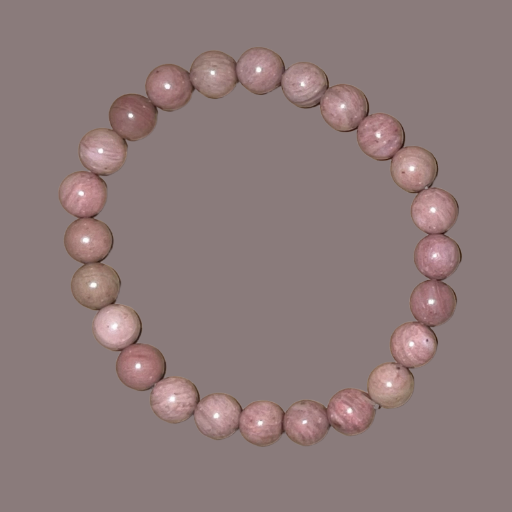 Pink Rhodonite Solid 8mm Polished