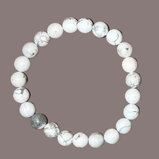 Howlite Solid 8mm Frosted