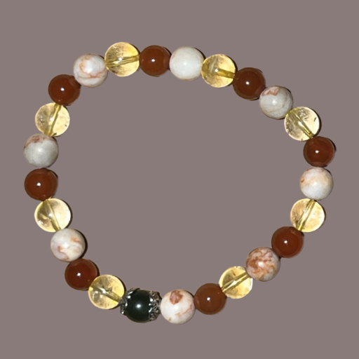 Carnelian, Red Line Jasper & Citrine