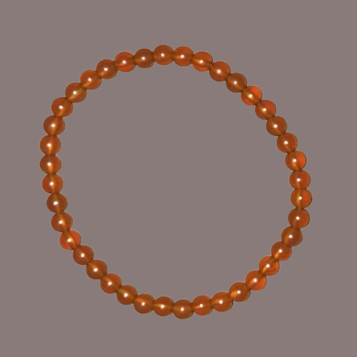 Carnelian Solid 4mm Frosted