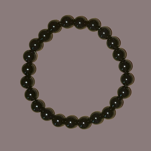 Black Onyx Solid 8mm Polished