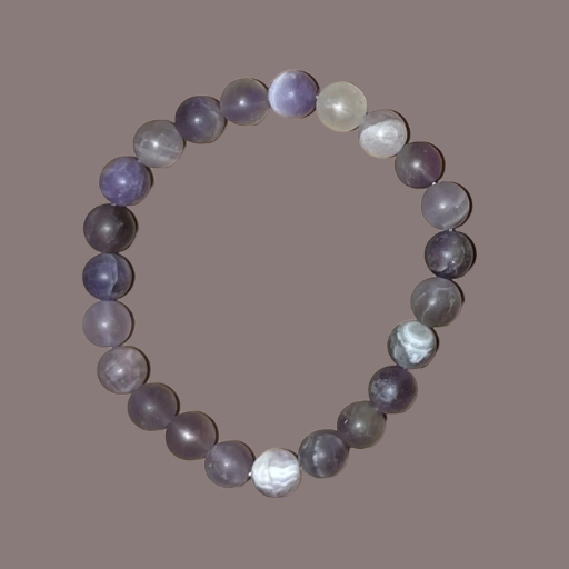 Amethyst Solid 8mm Frosted