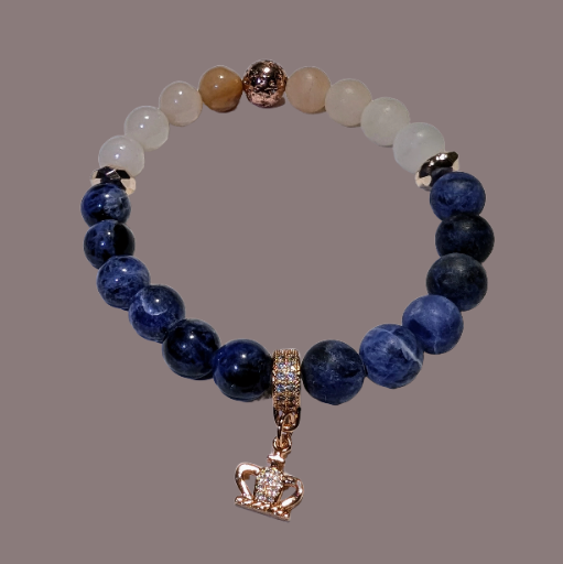 Pink Aventurine, Sodalite & Rose Gold Volcanic Lava Stone
