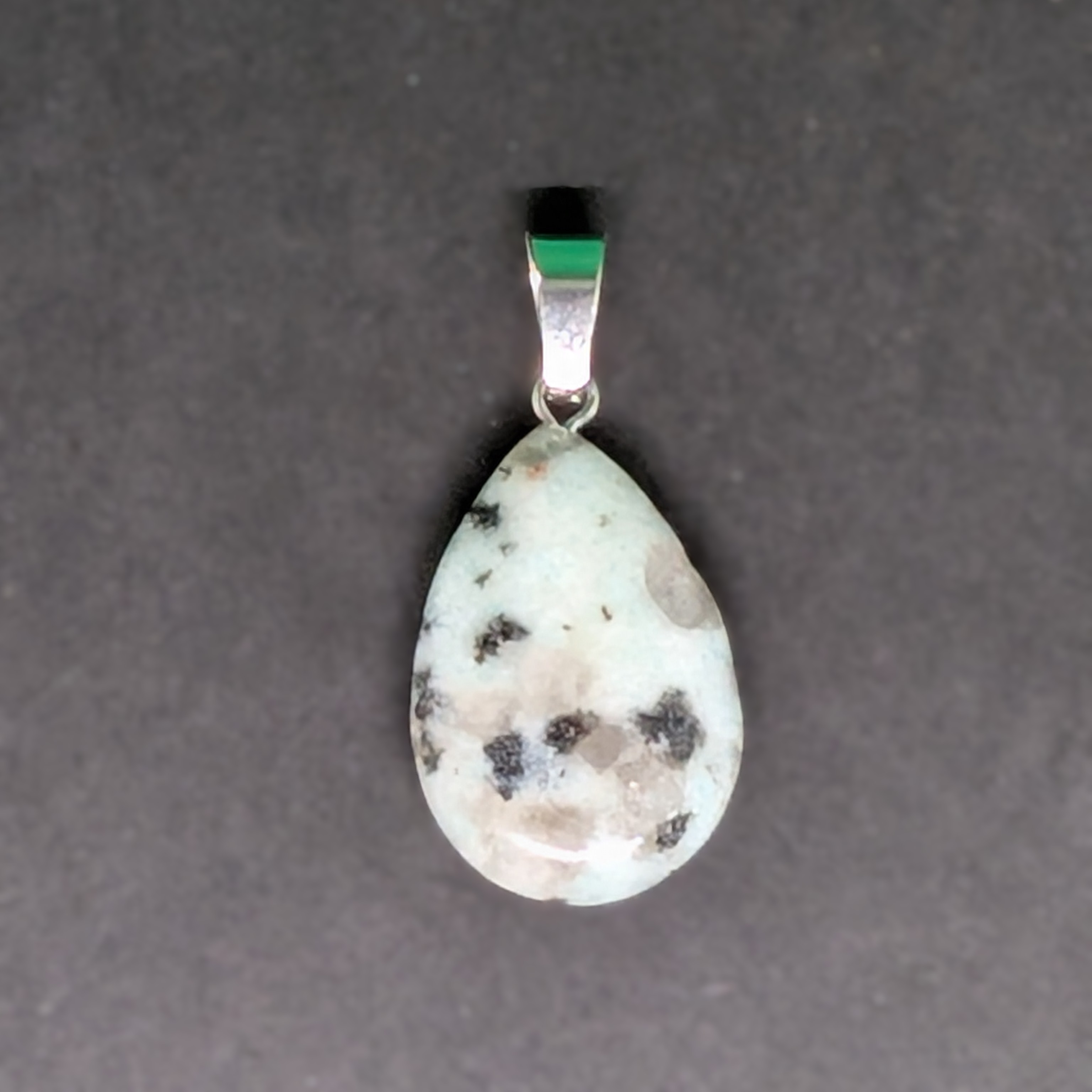 Hand-Carved Drop Pendant Lotus Jasper