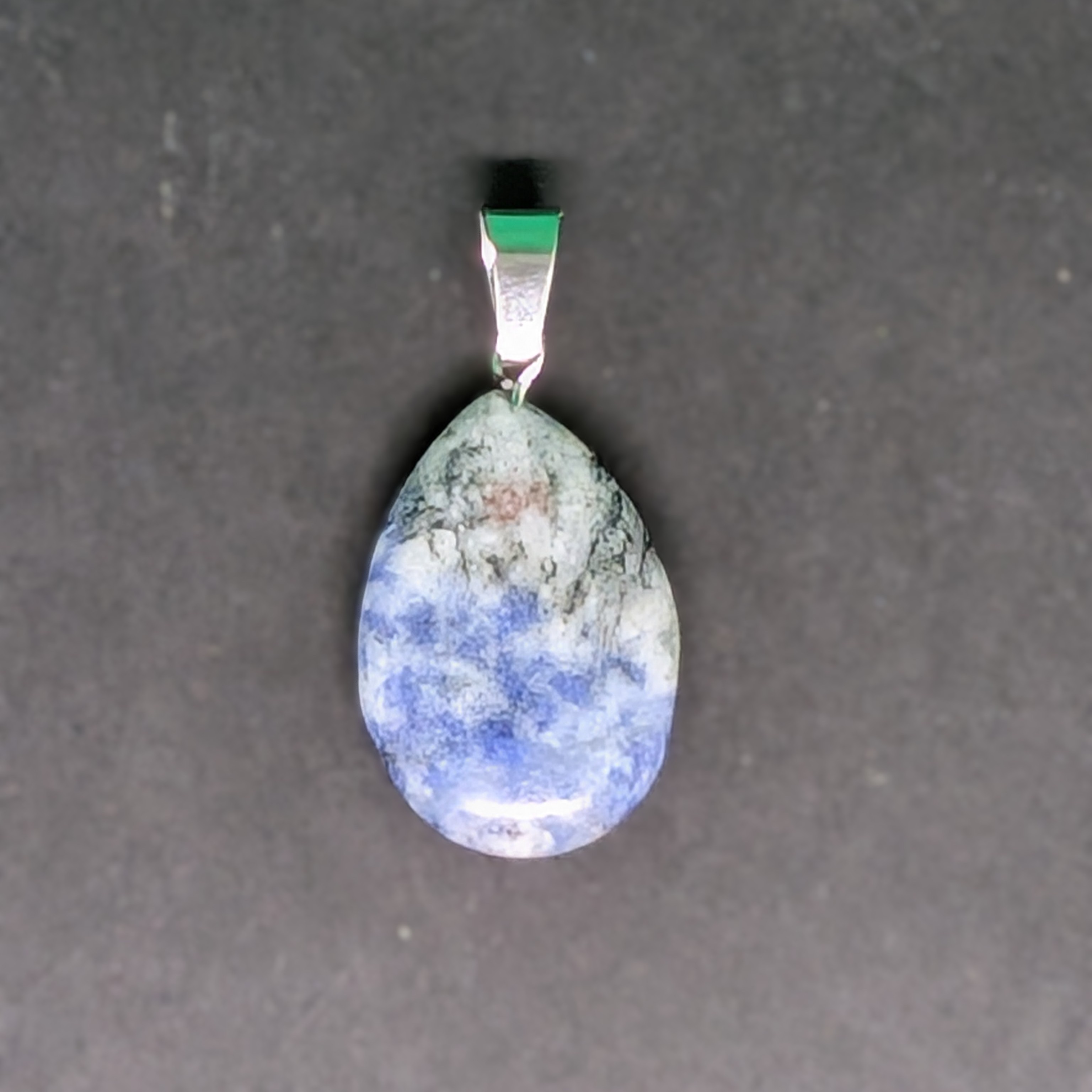 Hand-Carved Drop Pendant Sodalite