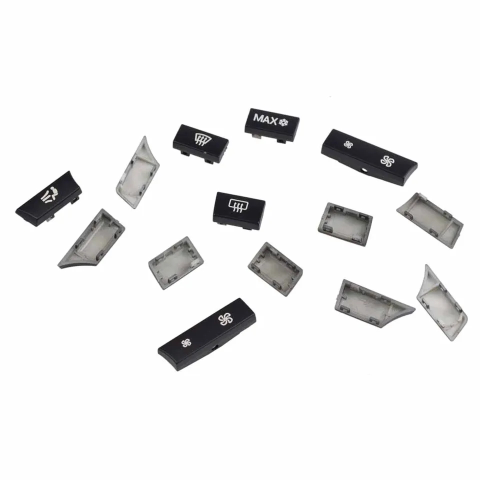 F01/02, F07, F10/11 klimato kontrolės mygtukų komplektas (12-14 vnt.) 