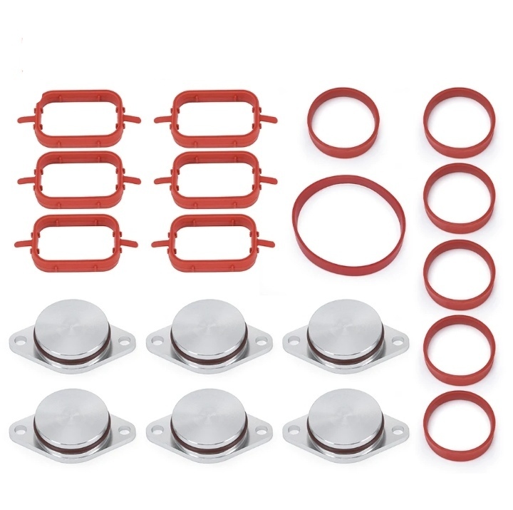 Įsiurbimo kolektoriaus tarpinių komplektas su sklendžių sandarikliais (22-33mm)