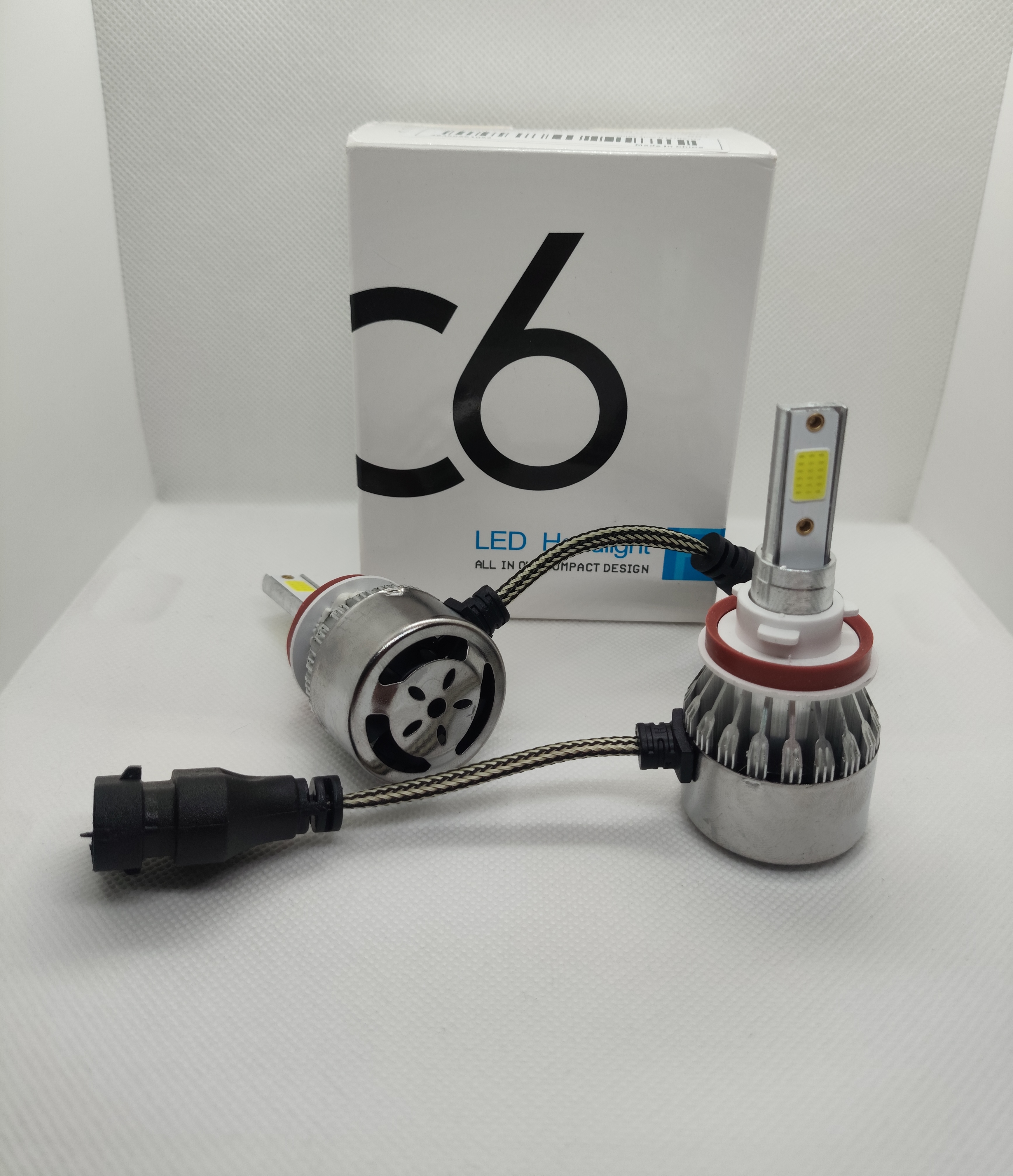 LED lemputės C6 2x25W (H8, H9, H11)