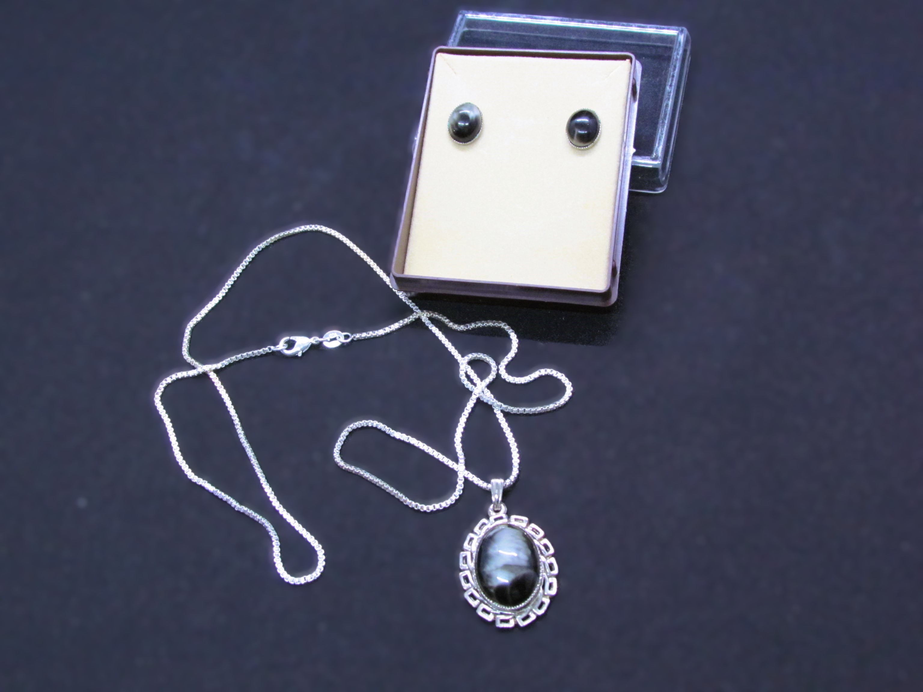 New Old Vintage1970s Labradorite Set.