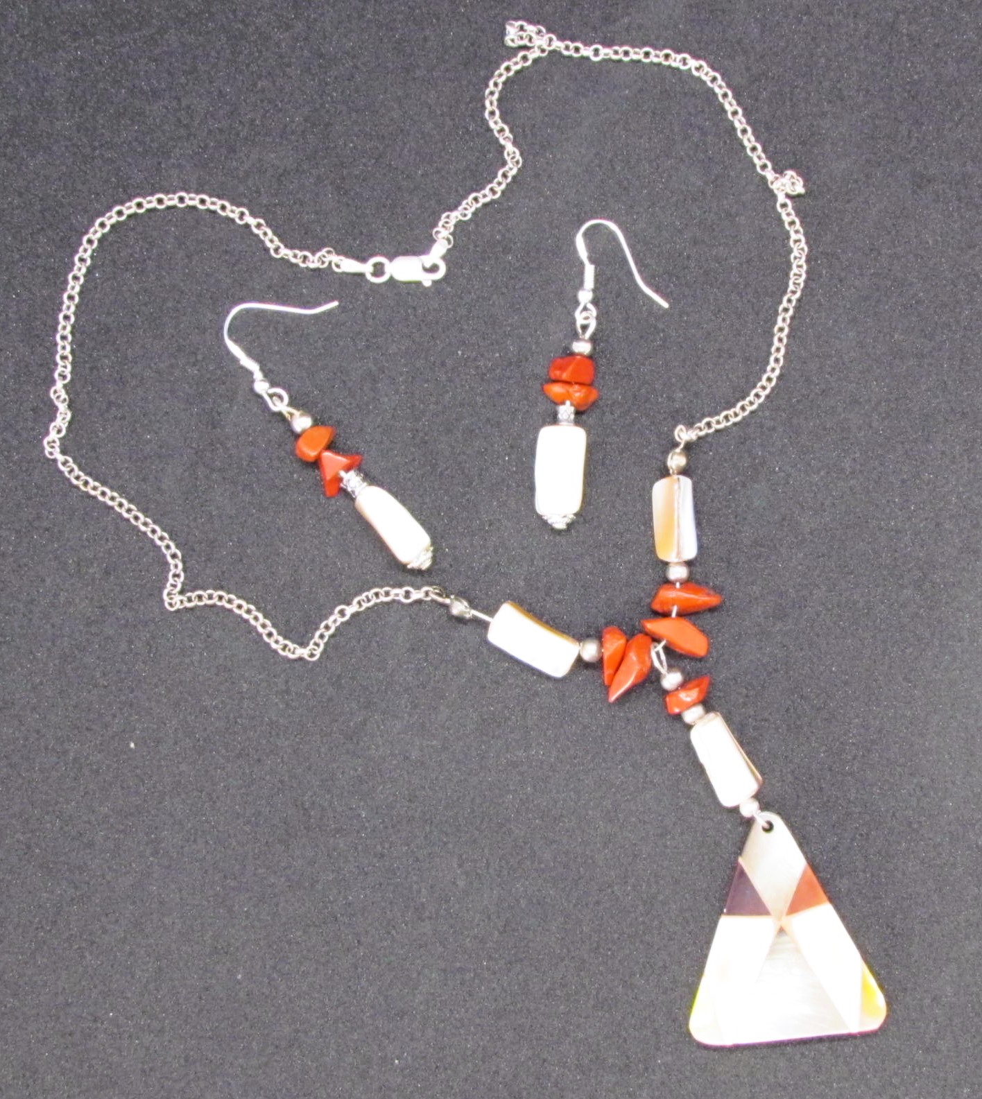 Refined Style in Pearl Shell with Jasper.