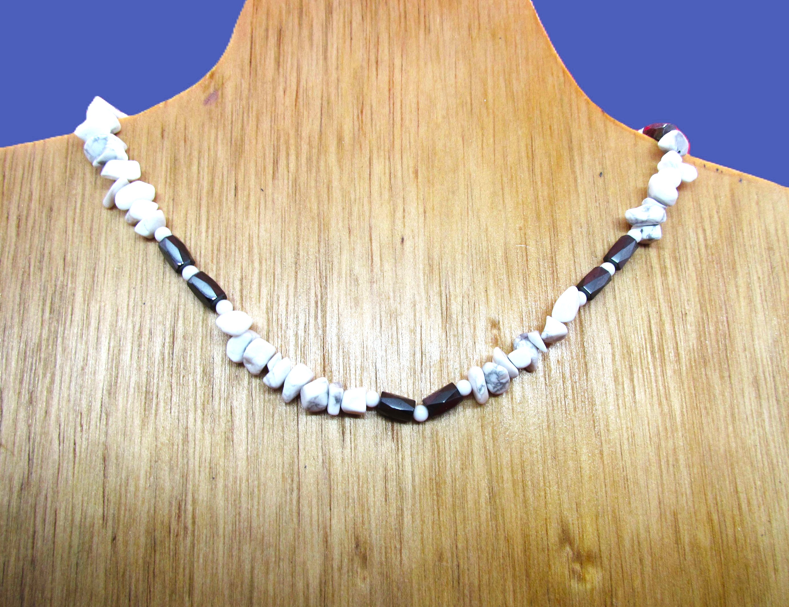 Handcrafted Story in Hematite and Howlite.