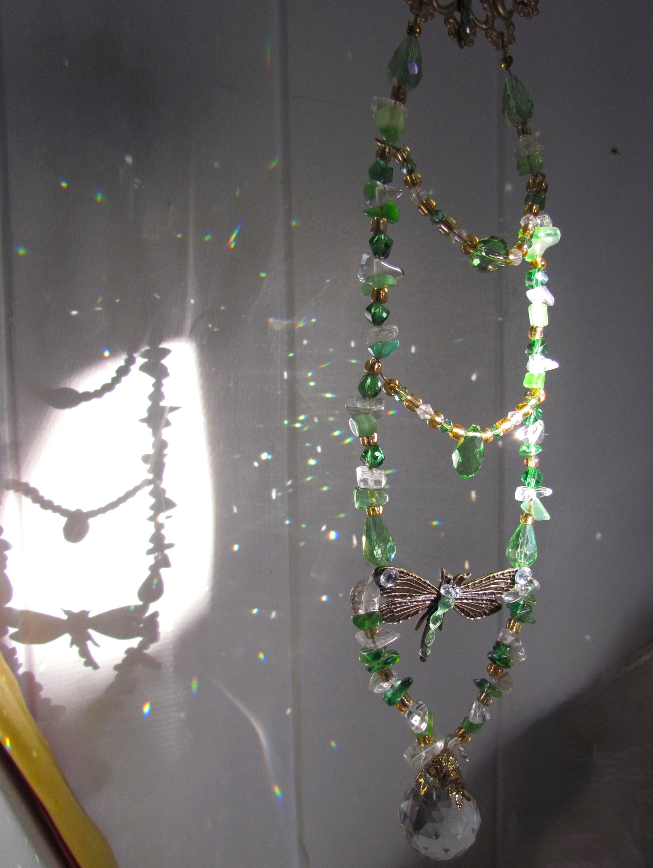 Dazzling Crystal Dragonfly Suncatcher.