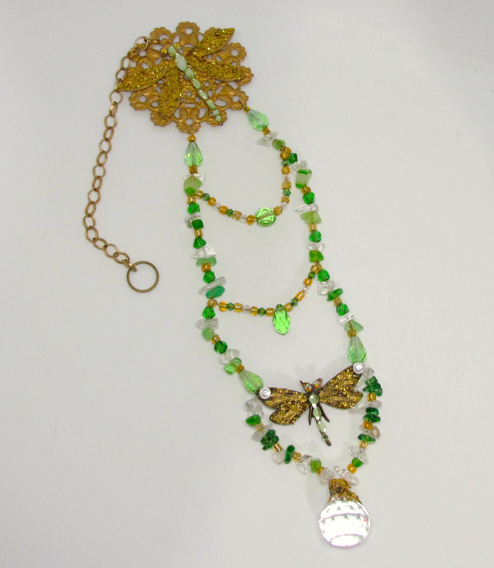 Dazzling Crystal Dragonfly Suncatcher.