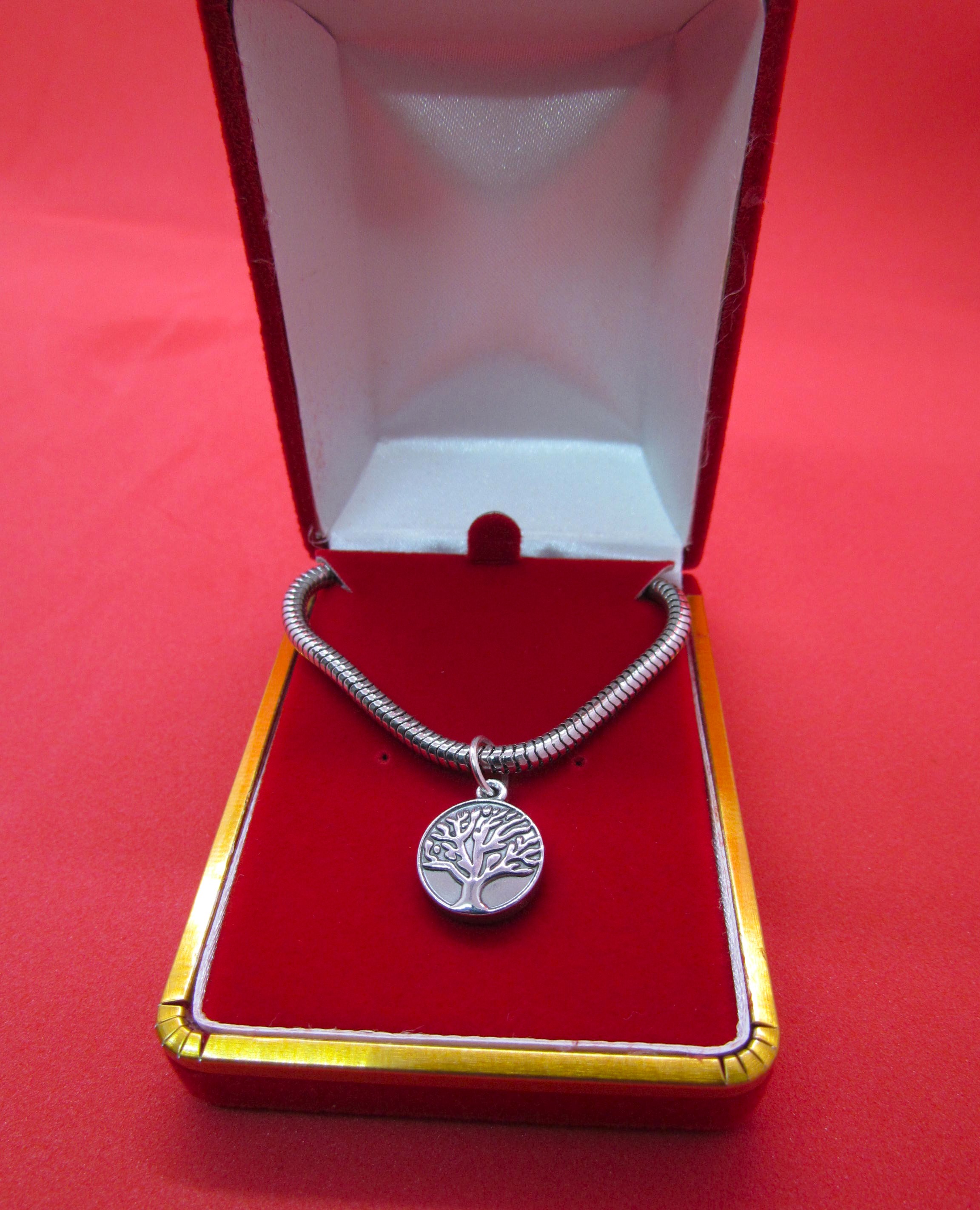 Roots of Strength: Tree of Life Stainless Steel Pendant.