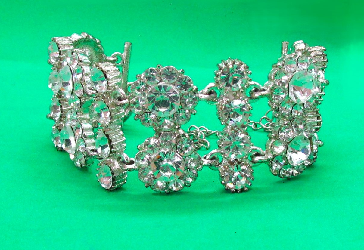 Princess Cut Stunning Crystal Bracelet.