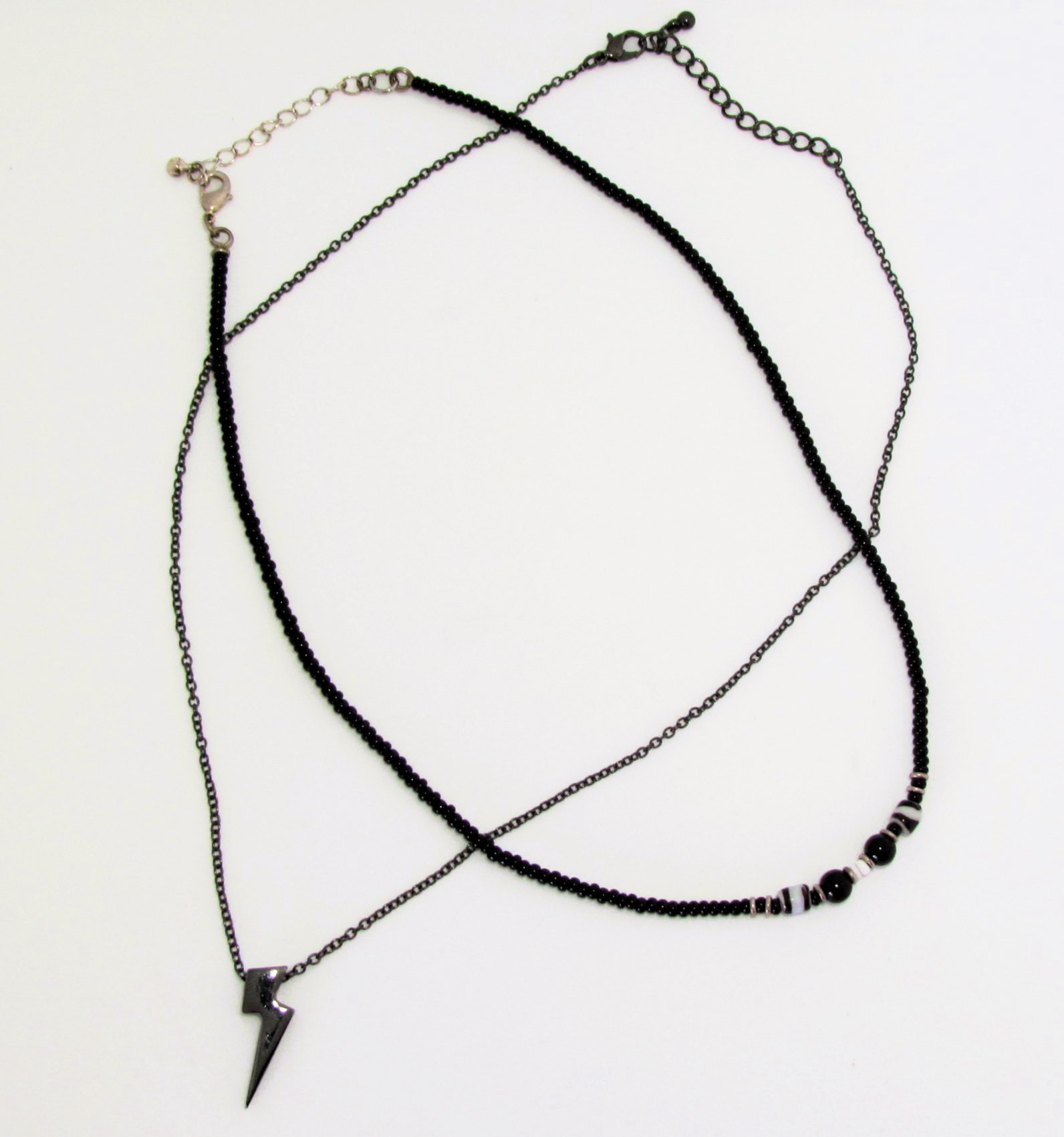 Solid and Sporty Set with Black Banded Agate.