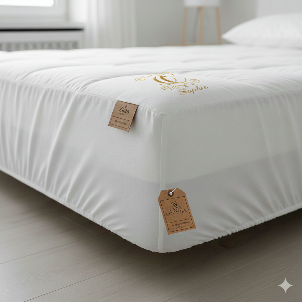 Protège-Matelas "Le Rempart" – Molleton de Coton Bio & Confection Artisanale