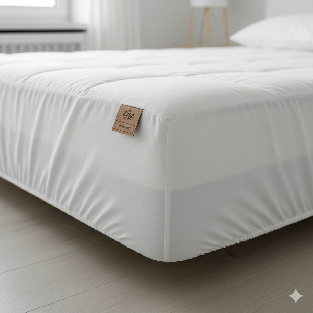 Protège-Matelas "Le Rempart" – Molleton de Coton Bio & Confection Artisanale