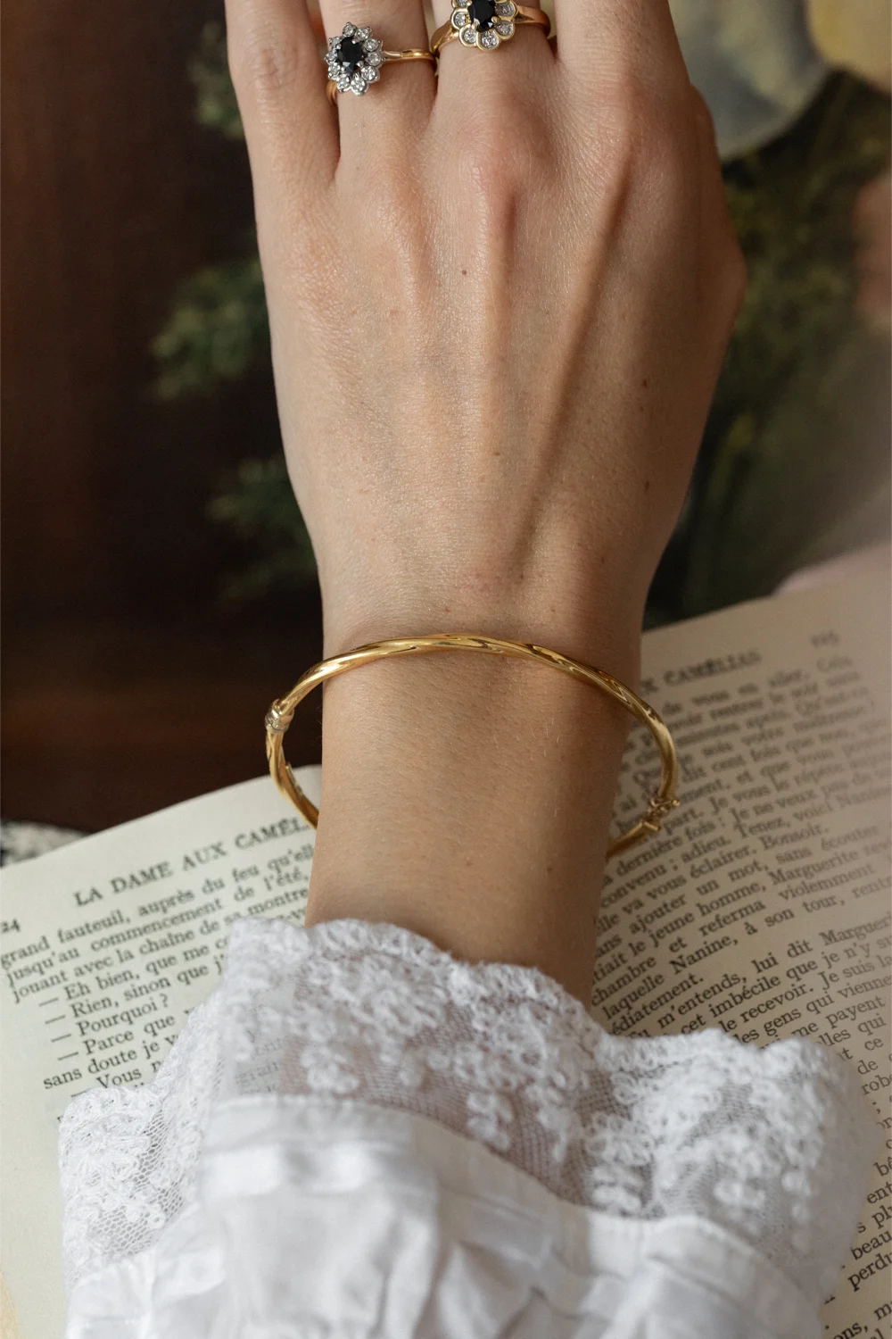 LE JONC, magnifique bracelet jonc torsadé en or 18 carats 💫