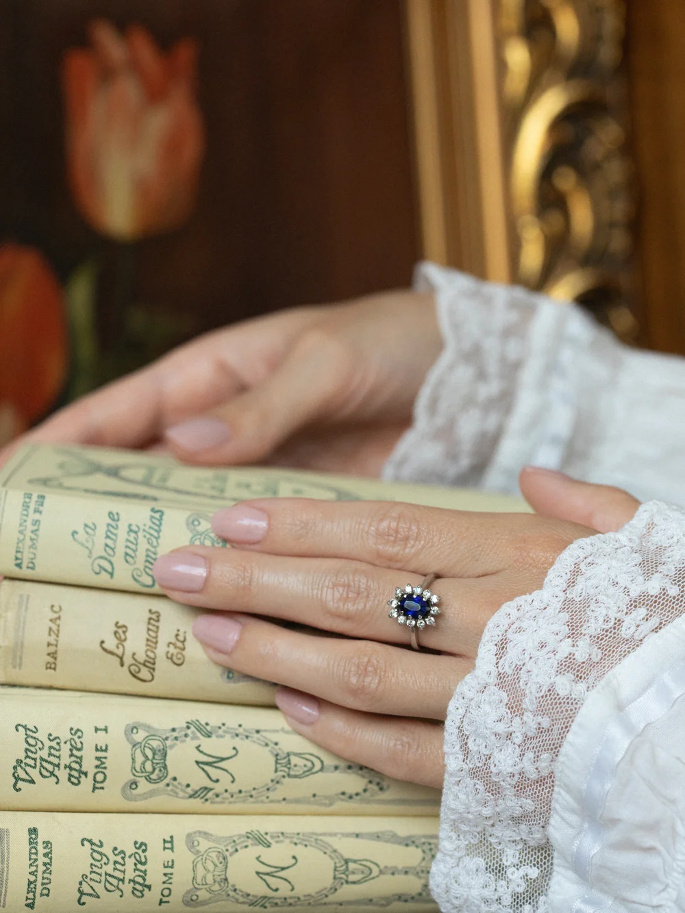 LA DIANA, magnifique bague saphir & oxydes 💫