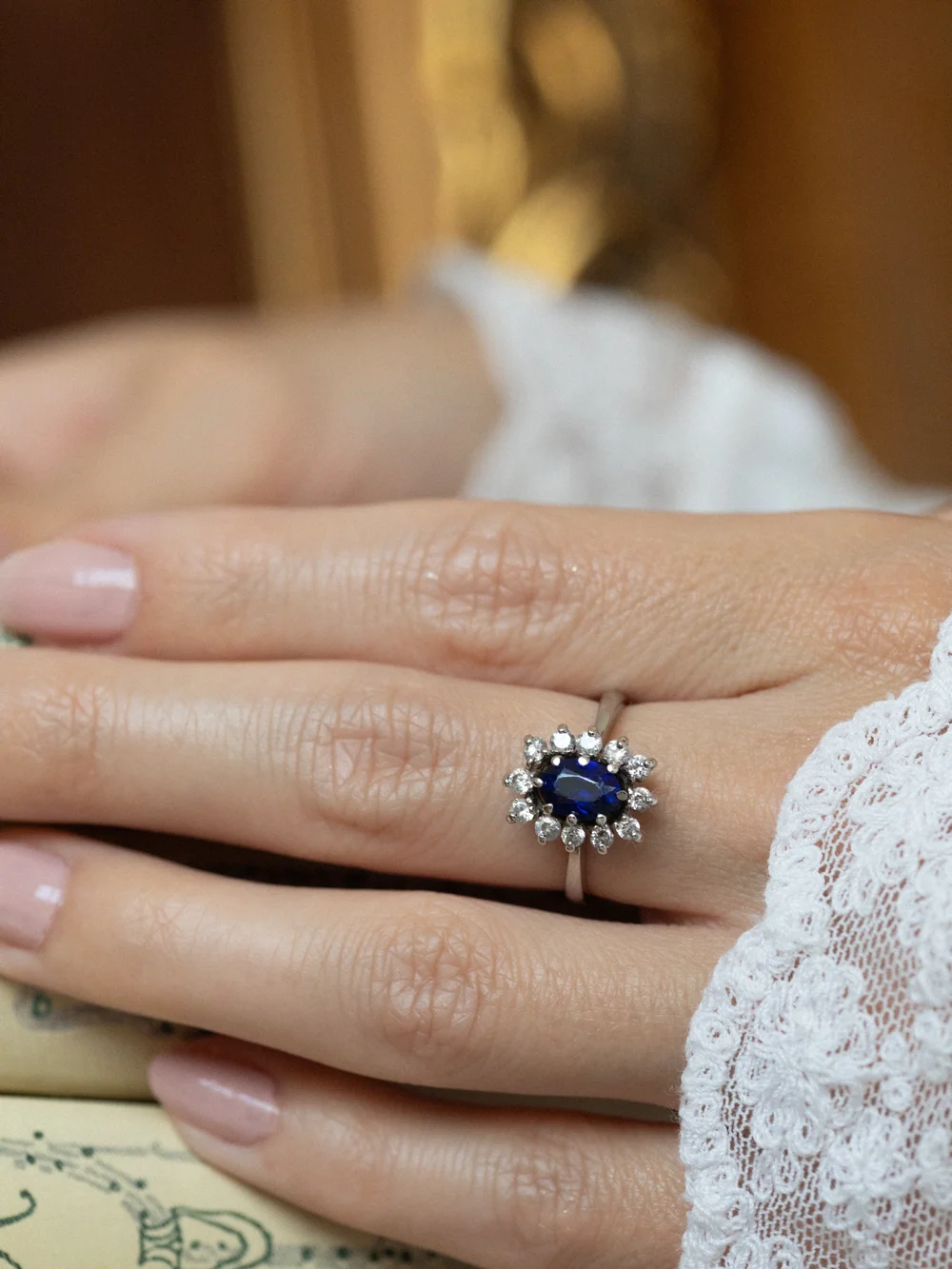 LA DIANA, magnifique bague saphir & oxydes 💫