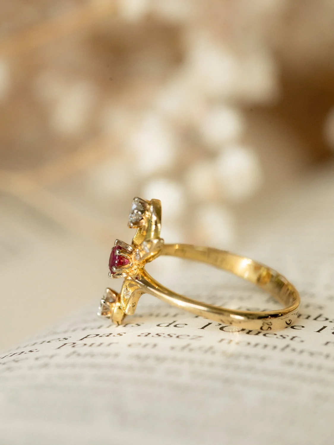 LA DAPHNÉ, irrésistible bague Toi & Moi en rubis et diamants 💫