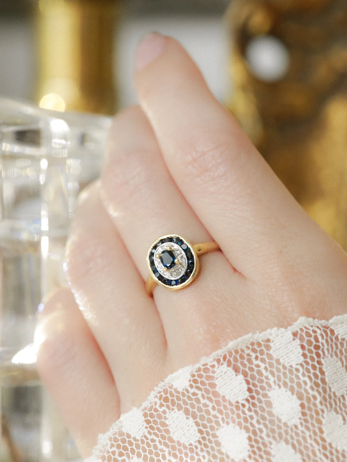 LA MANON, intemporelle bague saphir & diamants