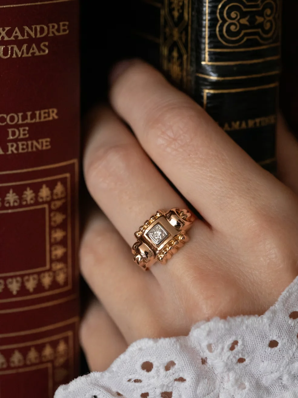 LA TAMARA, magnifique bague Tank style Art Déco & diamant 💫