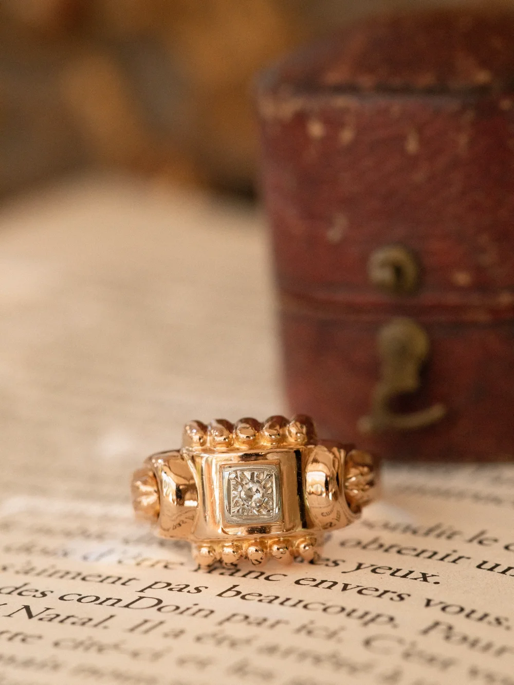 LA TAMARA, magnifique bague Tank style Art Déco & diamant 💫