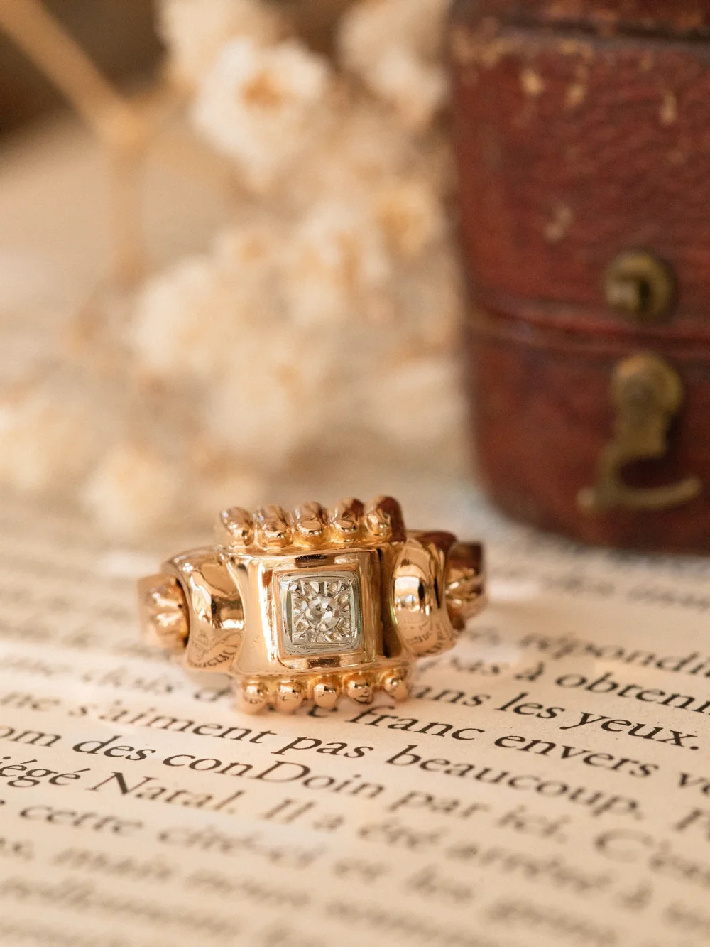 LA TAMARA, magnifique bague Tank style Art Déco & diamant 💫