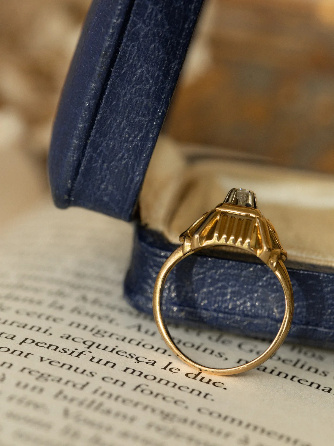 LA ARIANE, superbe bague dôme style tank et son diamant étincelant 💫
