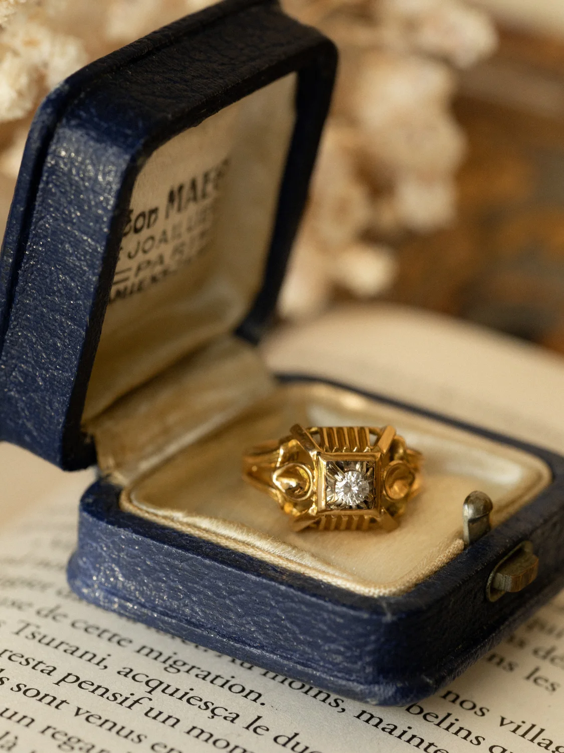 LA ARIANE, superbe bague dôme style tank et son diamant étincelant 💫