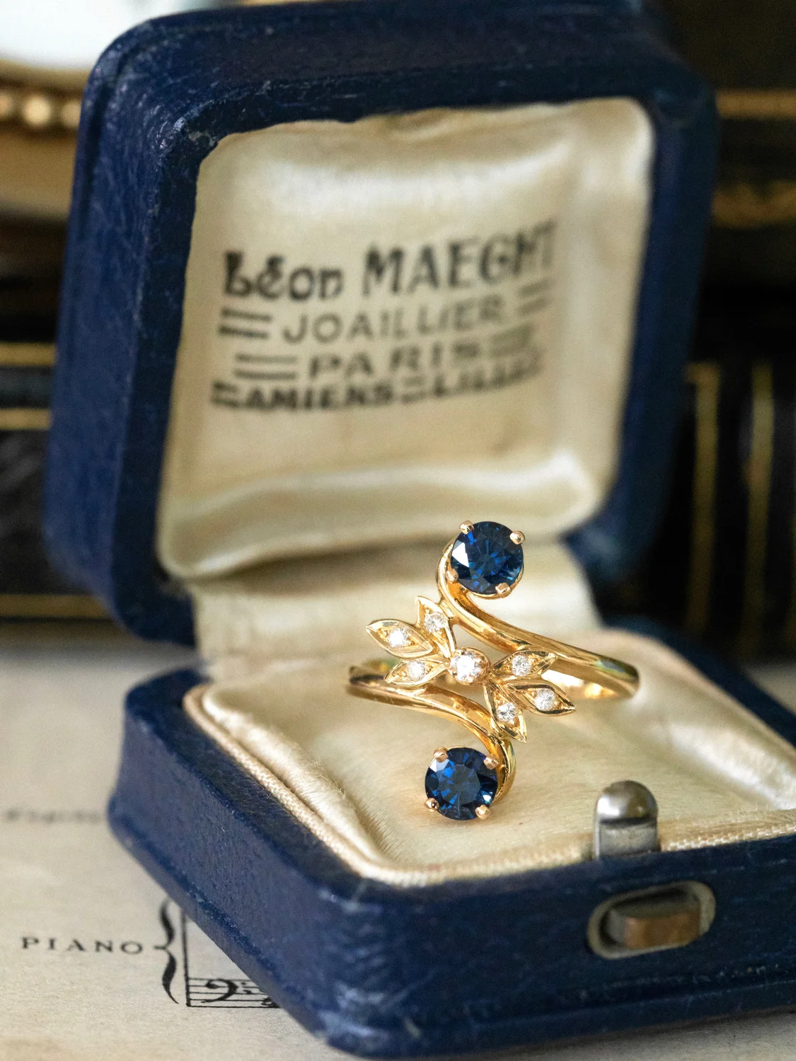 LA FREYA, sublime bague Toi & Moi en saphirs & diamants ✨