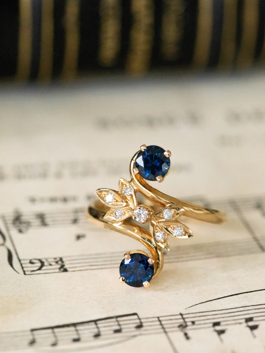 LA FREYA, sublime bague Toi & Moi en saphirs & diamants ✨