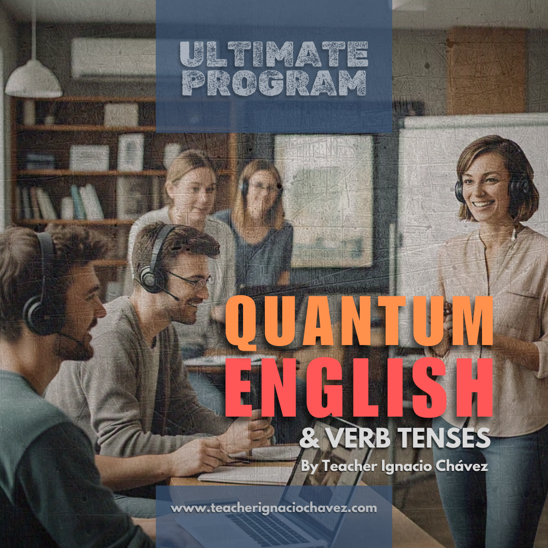 Quantum English and Verb Tenses