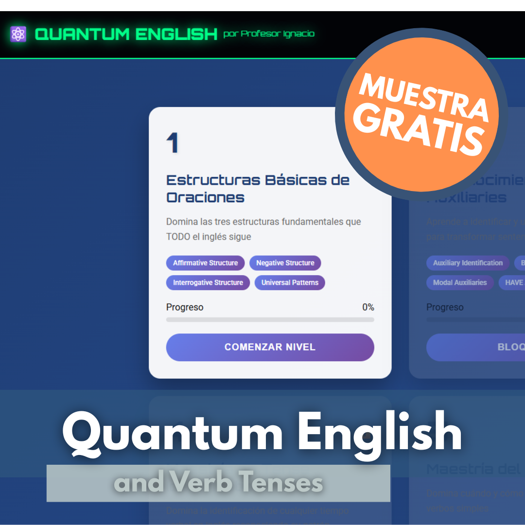 Quantum English and Verb Tenses Demo