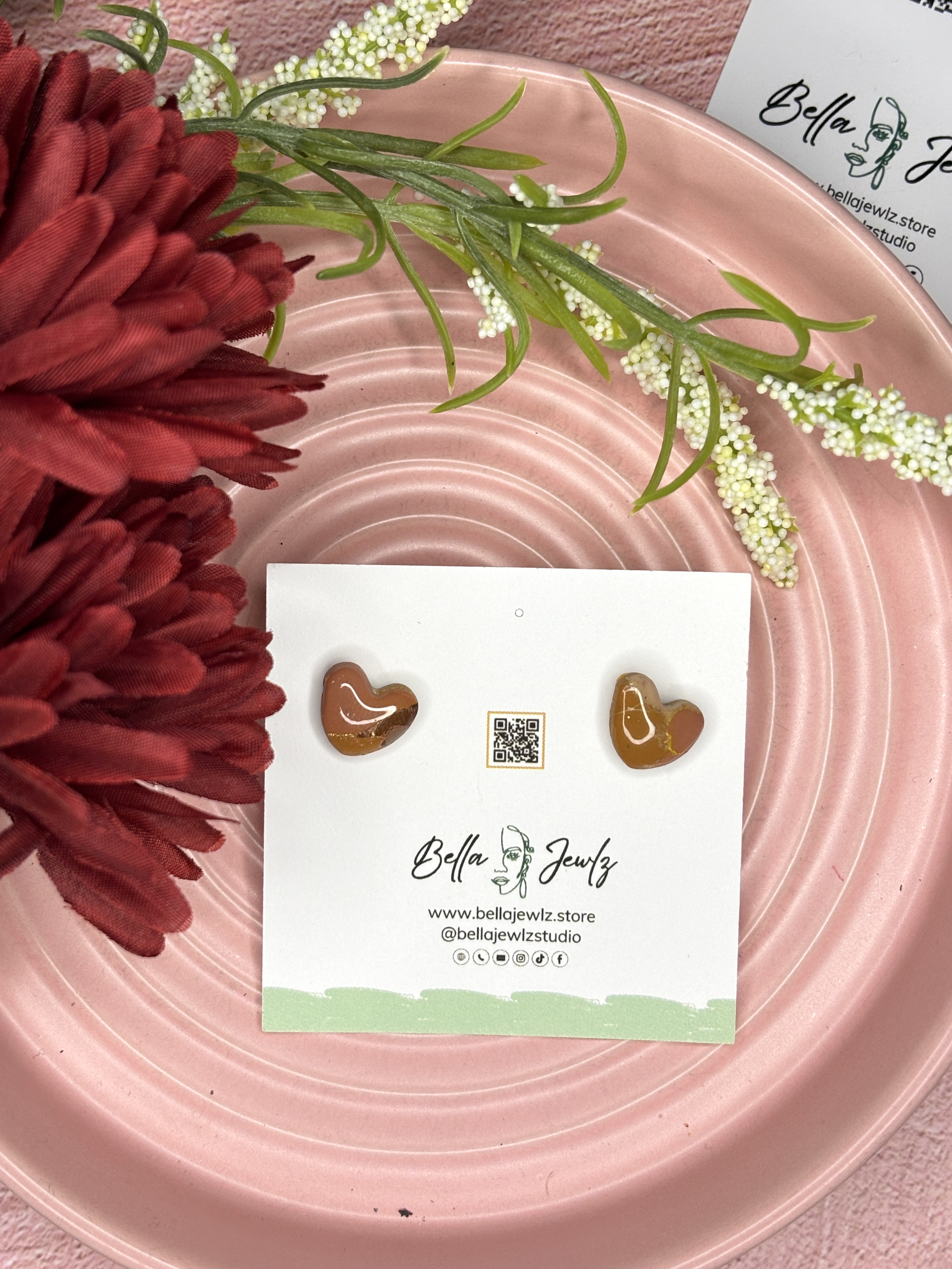 Small Heart Stud Collection