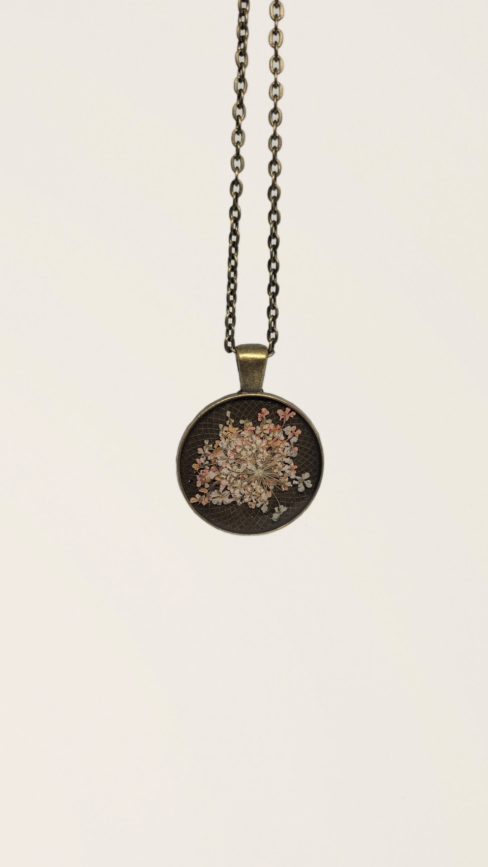 Pressed Flower Necklace Pendant