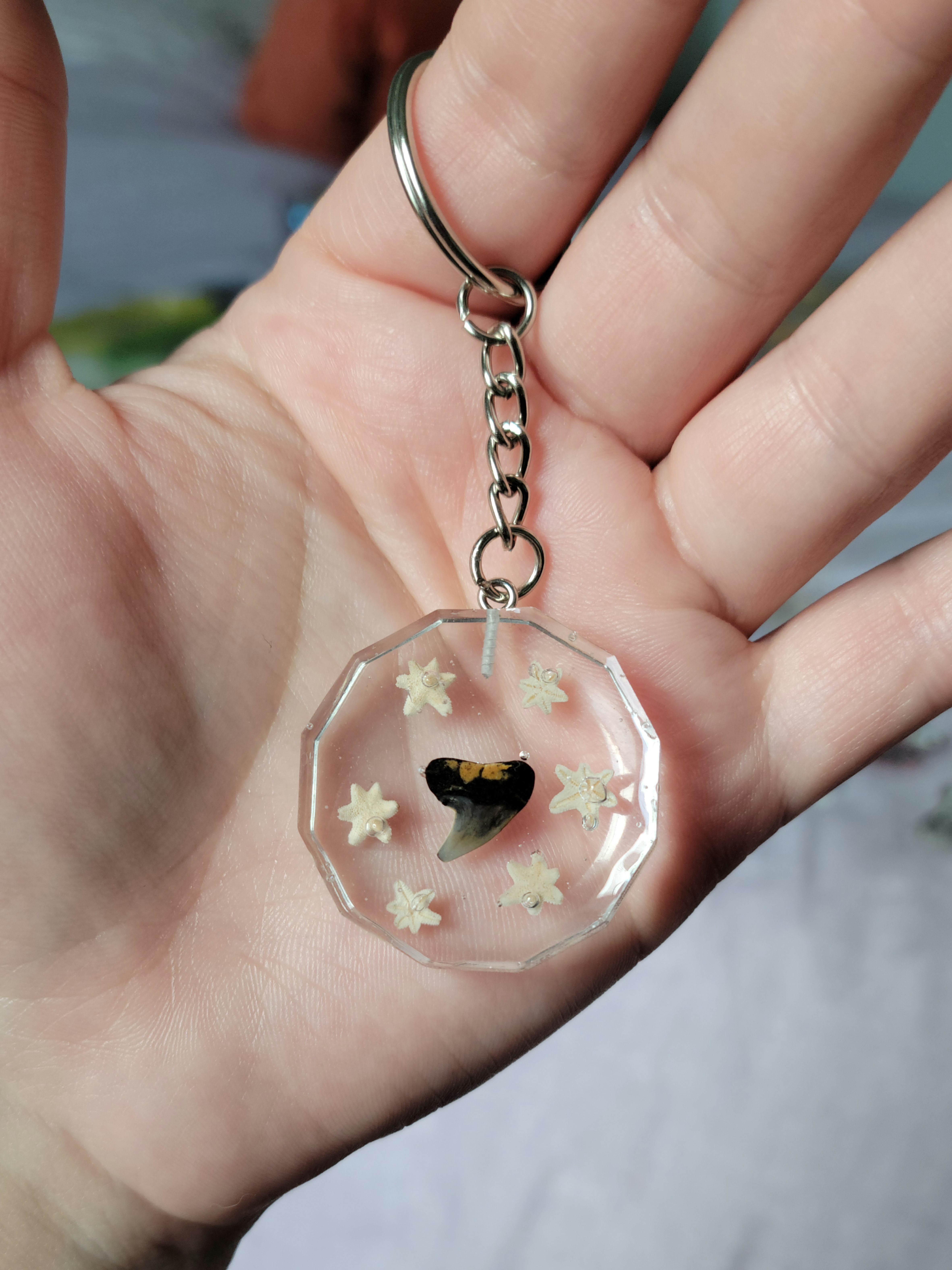 Shark Tooth Keychain