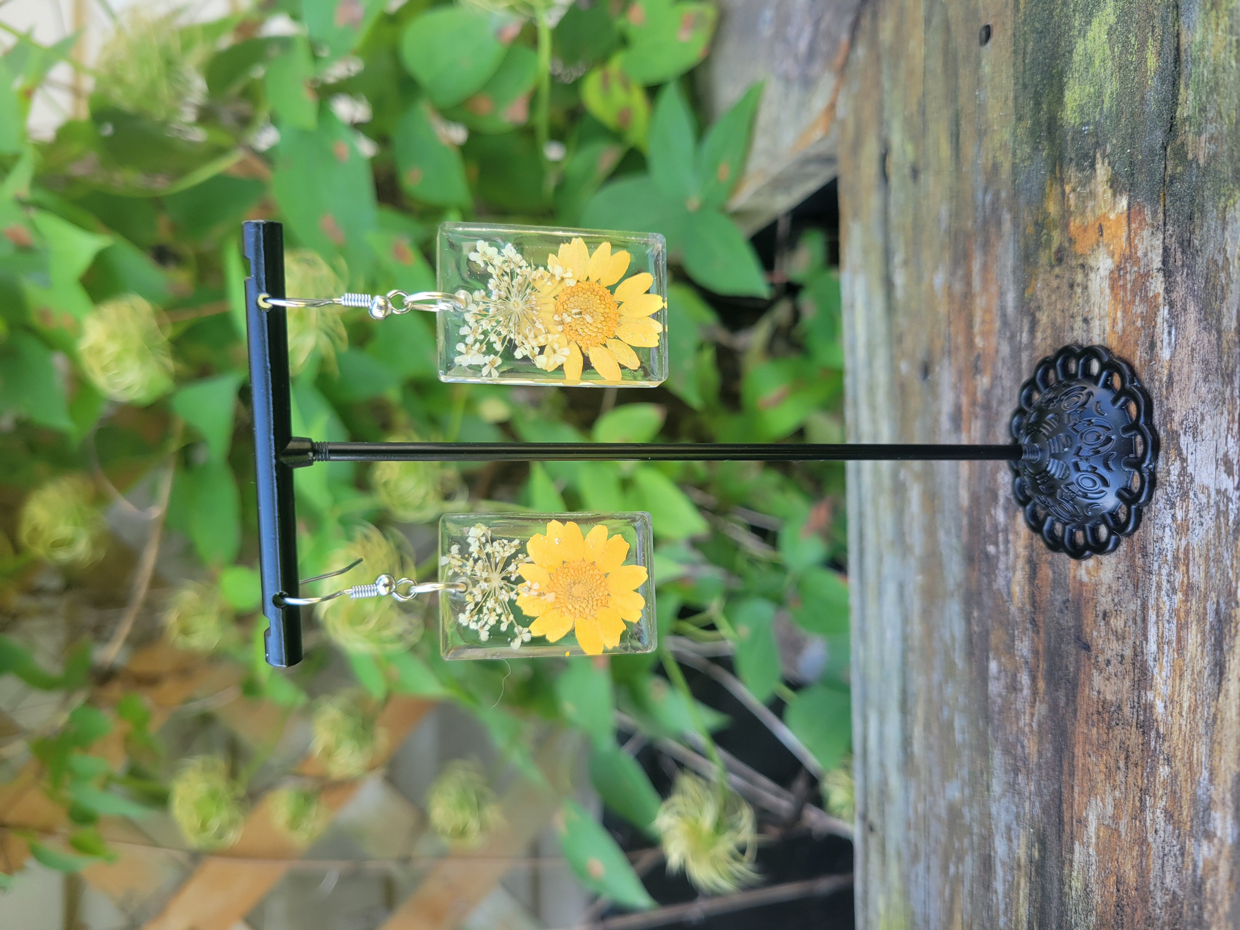 Pressed Flower Earrings