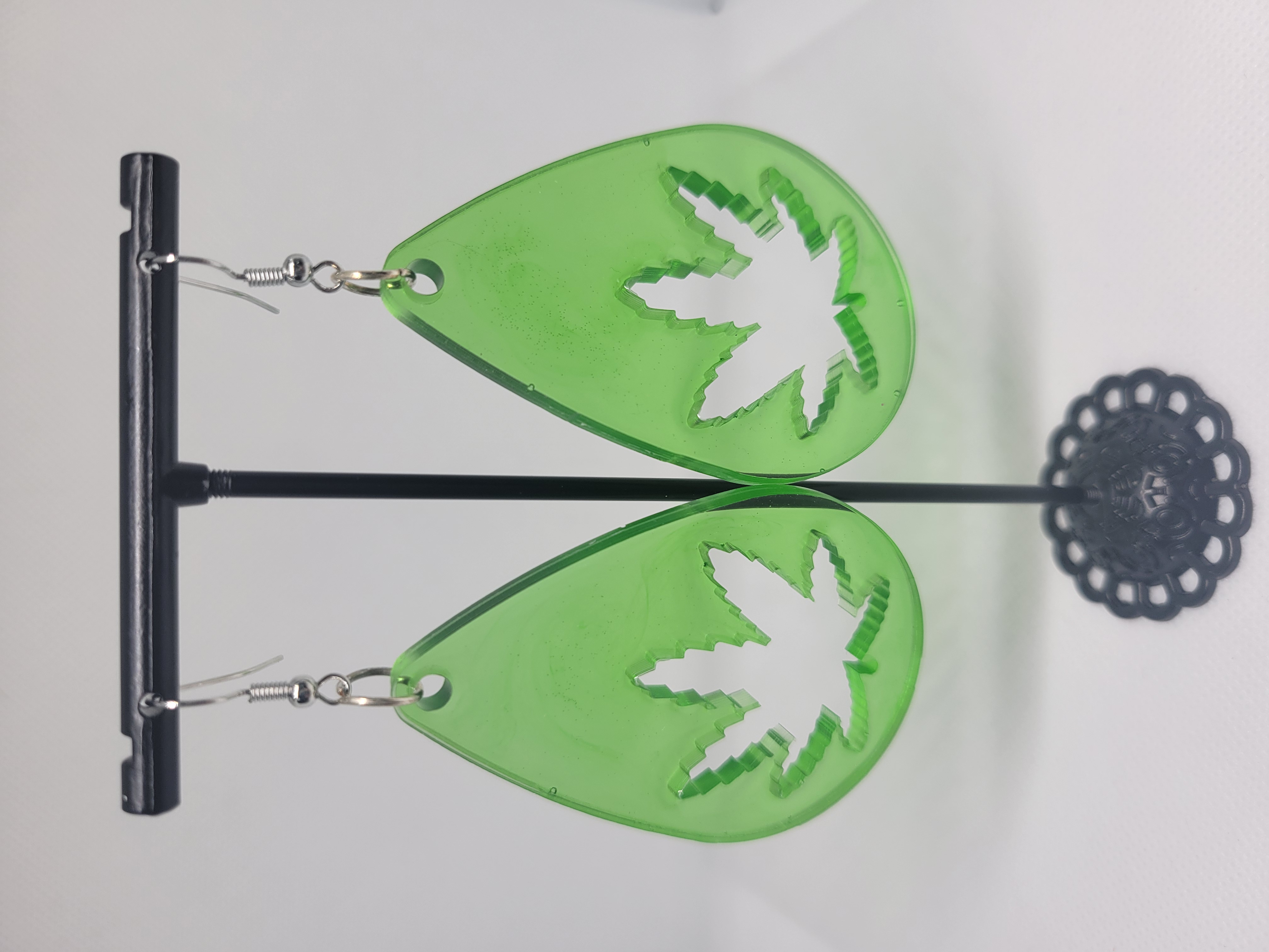 Hippie Leaf Drop Earrings